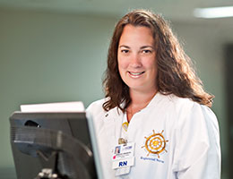 Photo of nurse. Links to What to Give.