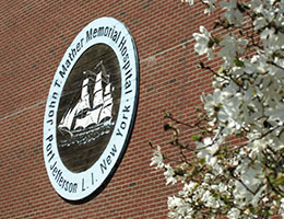 Photo of hospital seal. Links to Gifts That Protect Your Assets